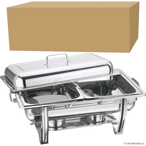 Double Chafing Dish 2x4.5Lts - 2 Pc/set