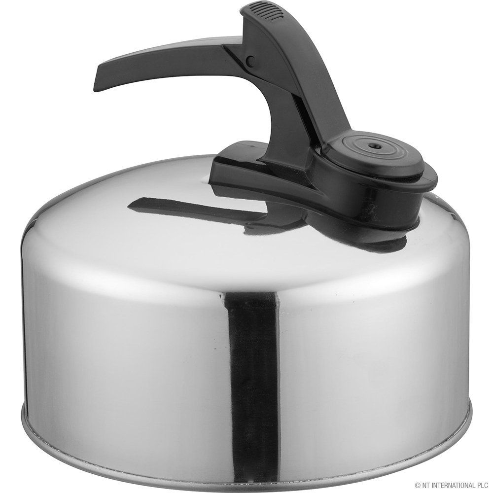 2L Whistling Kettle in Chrome Camping