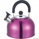 2.5L S/S Whistling Kettle in Pink Camping
