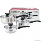 6pc S/S Cookware Set 16/18/20cm - Induction