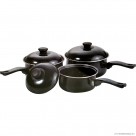 6pc Non- Stick Carbon Steel Saucepan set