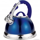 3.5L S/S Whistling Kettle in Blue & Chrome