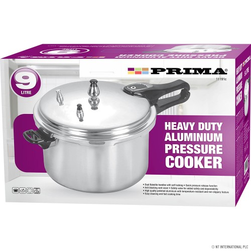 9L Aluminium Pressure Cooker-With Induction