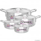 8pc FISH POT SET WITH LIDS (22-28cm) ( 3 x 6