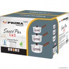 6pc SAUCE PAN WITH LIDS (18-22cm)
