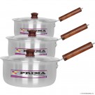 6pc SAUCE PAN WITH LIDS (18-22cm)
