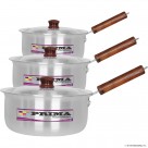 6pc SAUCE PAN WITH LIDS (18-22cm) ( 1 x 3 )