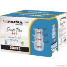 6pc SAUCE PAN WITH LIDS (24-28cm)