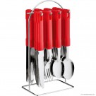 24pc S/S Cutlery Set with Metal Stand