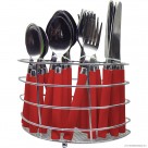 16pc S/S Cutlery Set In Plastic Tray
