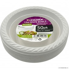 12oz PP Bowl White 7 Gr 50pc
