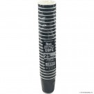 25PC - 8Oz Ripple Wall Cup (Black)