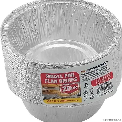 Small Foil Flan Dishes 20PK