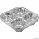 Foil 4 Bun Dishes 4PK