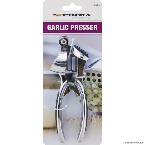 Garlic Presser - Alloy Chrome On Card