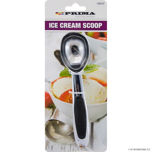 Ice Cream Spoon - Alloy Chrome On Card