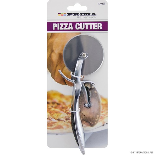Pizza Cutter - Alloy Chrome On Card