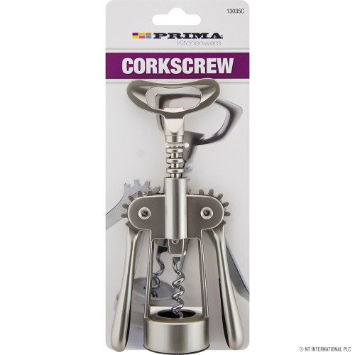 Corkscrew - Bottle Opener - On Card