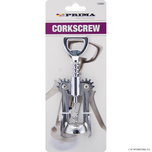 Corkscrew - Bottle Opener - On Card