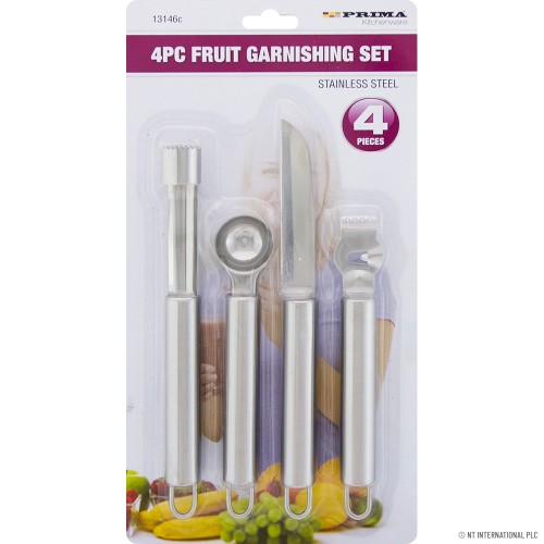 4pc S/S Fruit Garnishing Set - Utensil