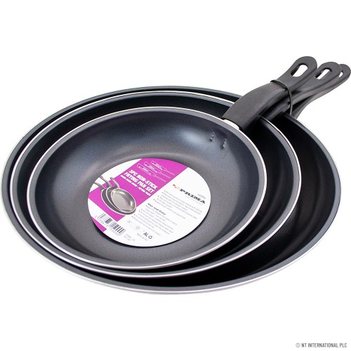 3pc Non Stick Fry Pan Set 8