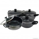 8pc N/S Casserole Set - Stone Vein