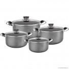 8pc N/S Casserole Set - Stone Vein