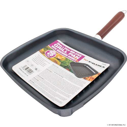 26cm N/S Grill Pan - Rosewood Handle