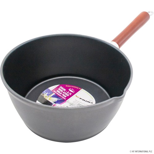 20cm Milk Pan with Wooden Handle