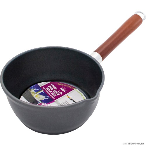 14cm Milk Pan with Wooden Handle