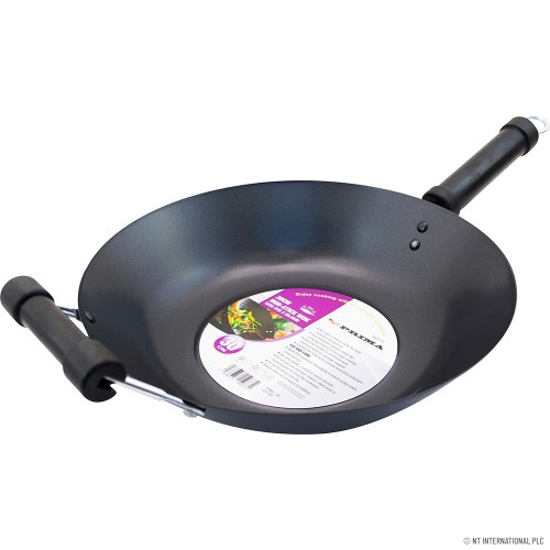 30cm Non Stick Wok - Double Black Handle