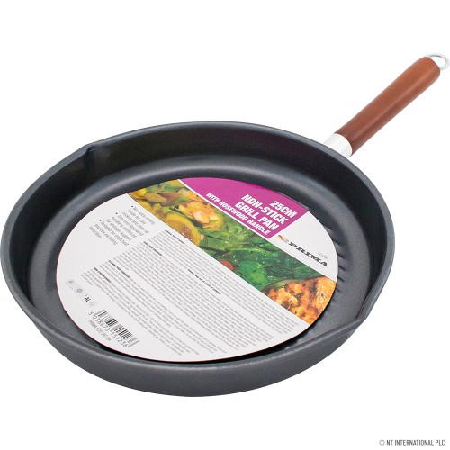 25cm N/S Stick Fry pan - Rose Wood Handle