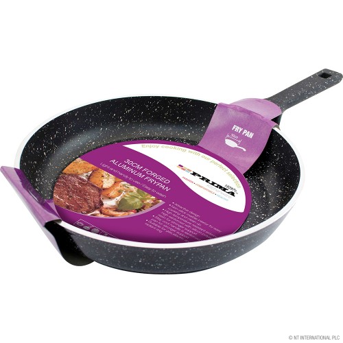 30cm Forged Frypan - Black - Induction Bottom