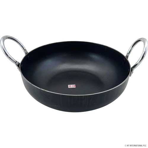 Flat Bottom Iron Kadahi 20cm