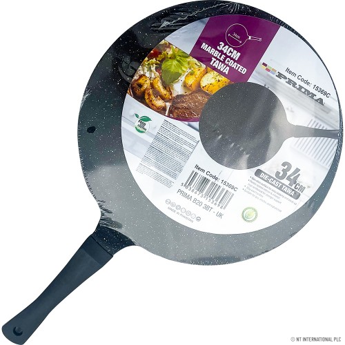 34cm Non-Stick Tawa Die Cast - Black (53151B)