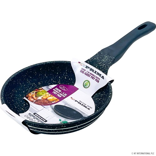 20cm Fry Pan With Induction Die Cast - Black