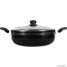 24cm Kadai ( Black ) - Induction Bottom