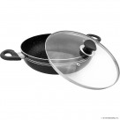 30cm Kadai ( Black ) - Induction Bottom