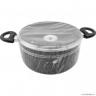 24cm Stockpot ( Black ) - Induction Bottom