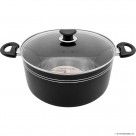 30cm Stockpot ( Black ) - Induction Bottom