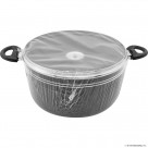 30cm Stockpot ( Black ) - Induction Bottom