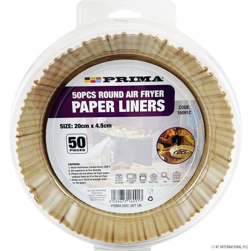 50pcs Round Air Fryer Paper Liners (20 x 4.5C