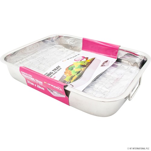 37cm x 28cm S/S Roasting Pan with Rack