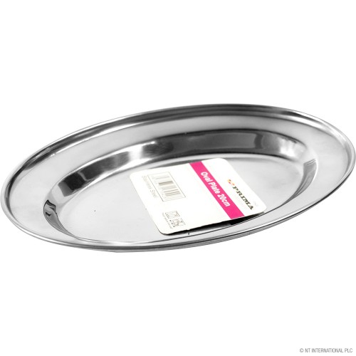 20cm S/Steel Oval Plate