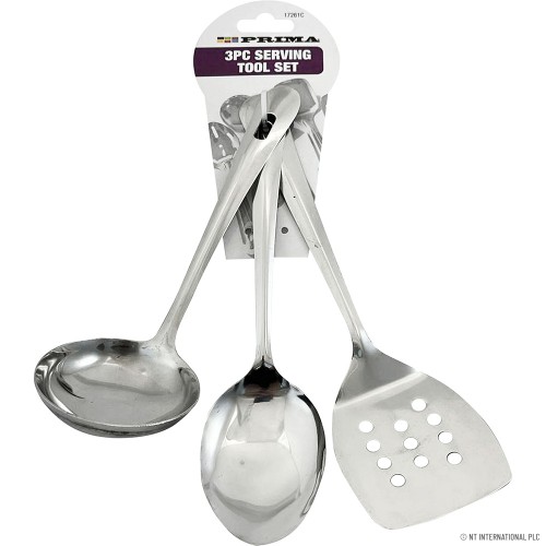 3pc S/S Kitchen Tool Set - On Card