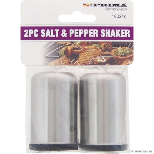2pc S/S Salt & Pepper Shaker 6.3x4cm