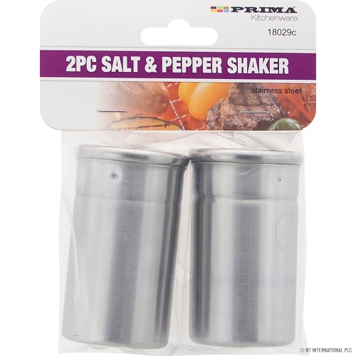 S/S Salt & Pepper Shaker 8x4.5cm