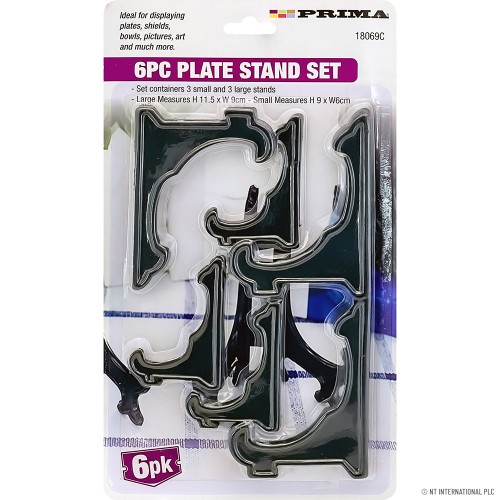 6pk Plastic Plate Stand
