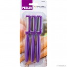 3pc S/S Peeler - Plastic Handle - White