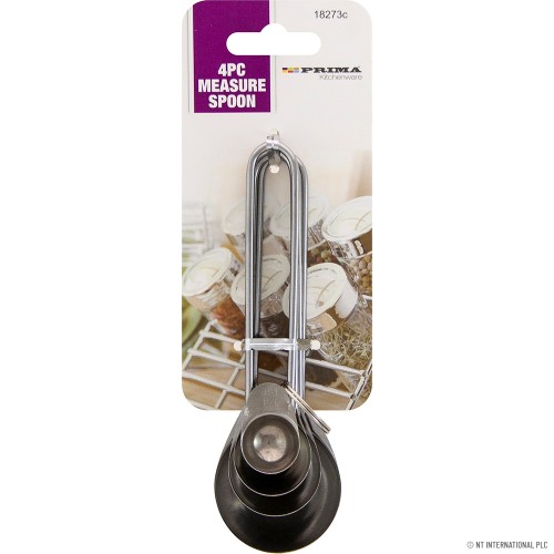 4pc S/S Measuring Spoon Set